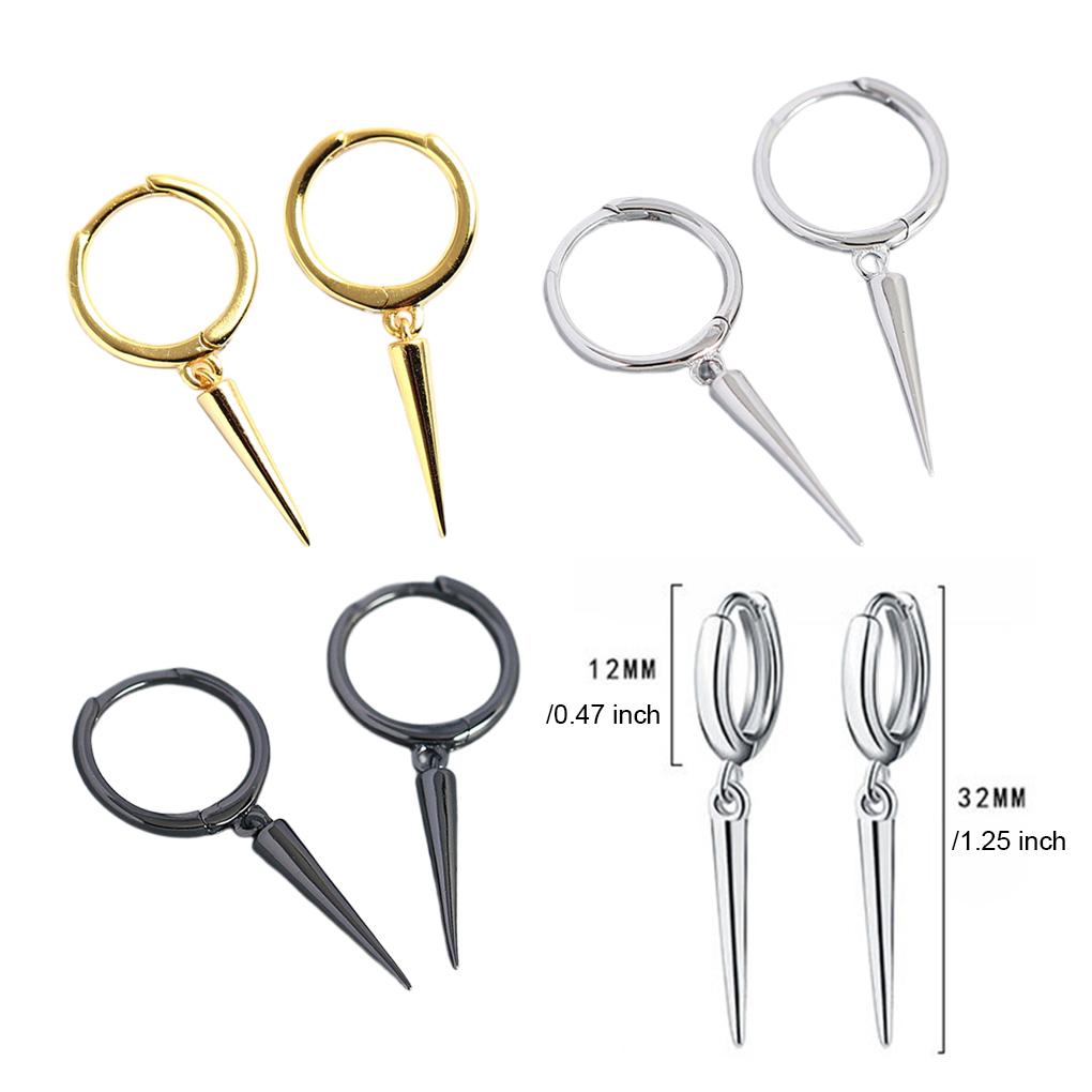 2 Pieces Alloy Women Earring Decorative Solid Color Electroplated Unfading Elegant Ear Stud Jewellery Ornament