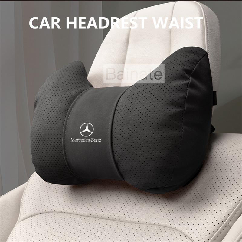 For Mercedes Benz A C E V S Class CLA CLS GLA GLC GLK GLS SLK ML Vito Car Headrest Soft Neck Pillow Seat Lumbar Cushion Support