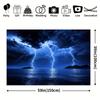 2D Dark Sky Thunder Seascape Backdrop Stormy Night Portrait Photography Background
