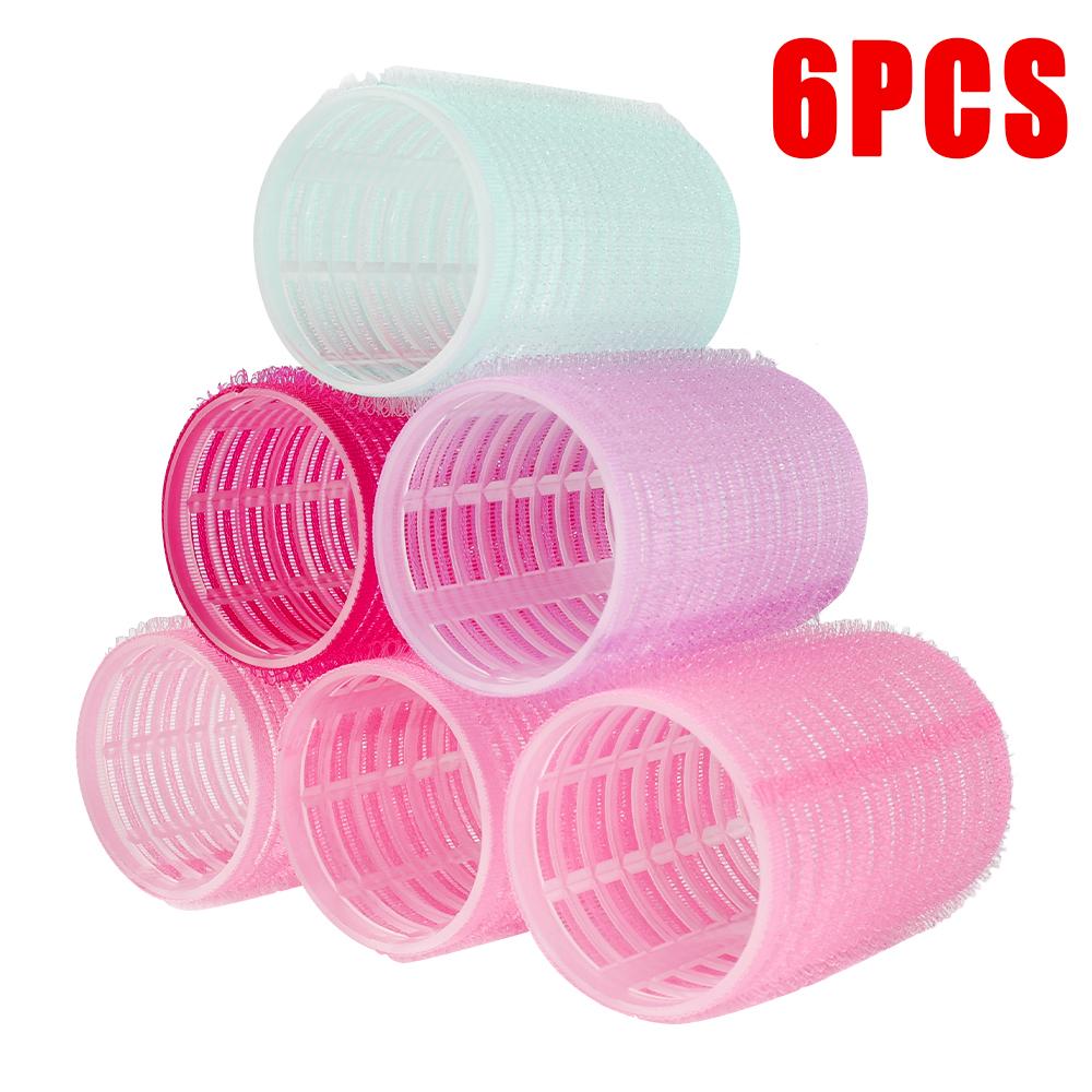 1/3/6Pcs Plastic Hair Rollers Hairdressing Self-adhesive Bangs Roll Home Use DIY Magic Hair Styling Roller Curlers Beauty Tools