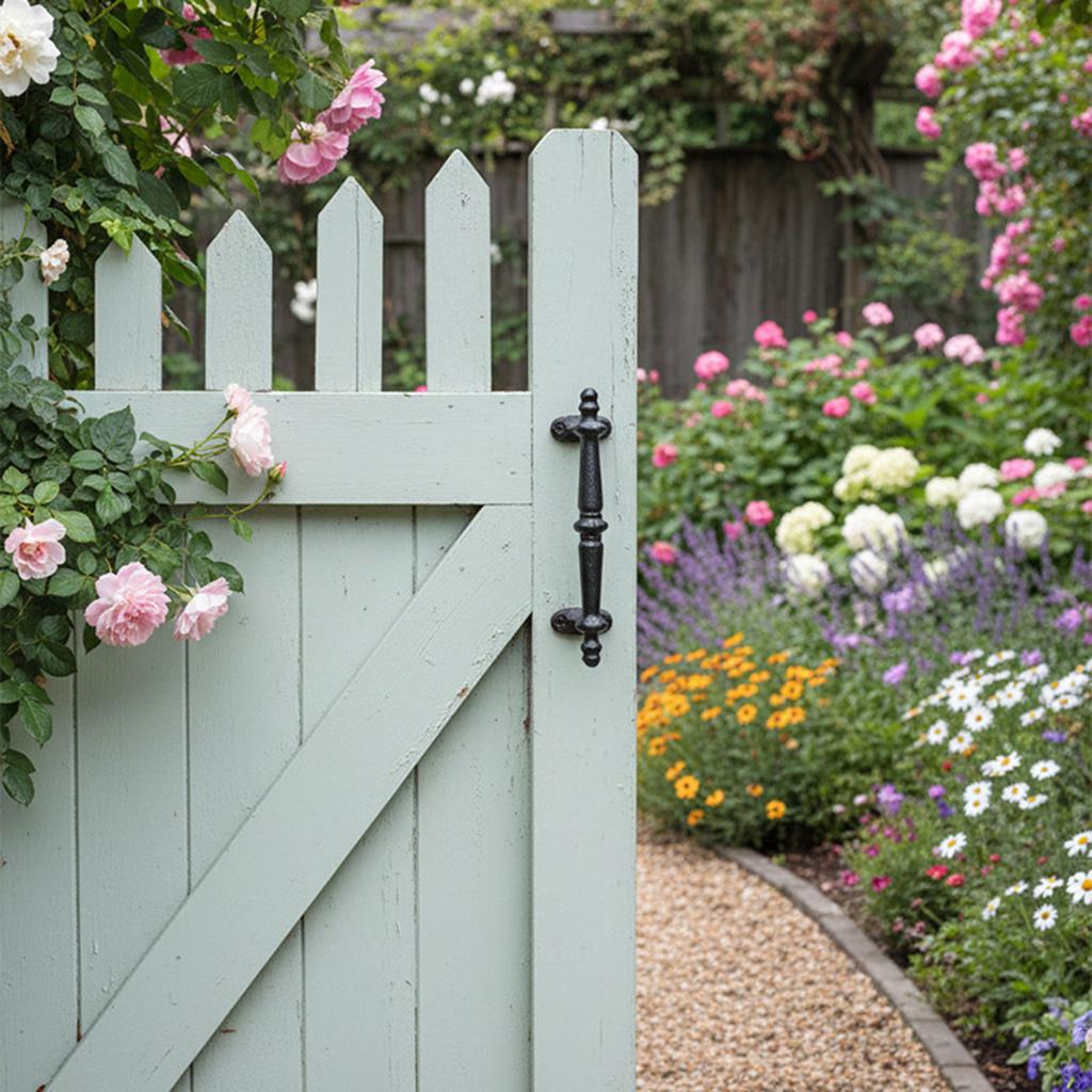 Cast Iron Gate Handle Sturdy Creative Multipurpose Easily Install Heavy Duty Vintage Rustic Retro Cabinet Door Handle