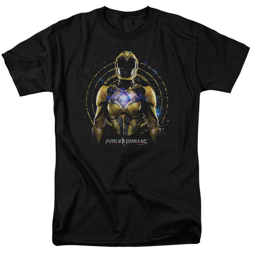 

26 Power Rangers Movie Yellow Ranger T Shirt Mens Licensed Movie Tee Black Unisex T-Shirt L