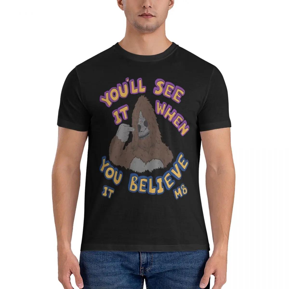 

Sassy The Sasquatch See It Believe It T Shirts Men s Cotton Novelty T-Shirts Crewneck The Big Lez Show Tees Short Sleeve Tops... S разноцветный