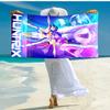 1pc KPop Demon Hunters14 Beach Towel, Comfortable and Thick, and Swimming/Bath/Picnic/Camping Towel, Suitable for Seaside Beaches