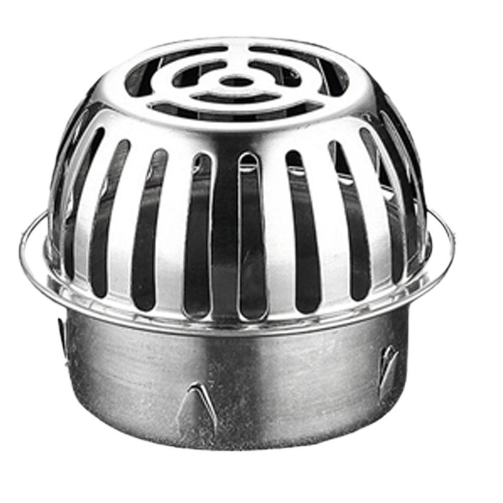 Balcony Roof Floor Drain Stainless Steel Round Large Displacement Anti-Clog Filter Screen Cover Outdoor Floor Drain Gutter Sewer