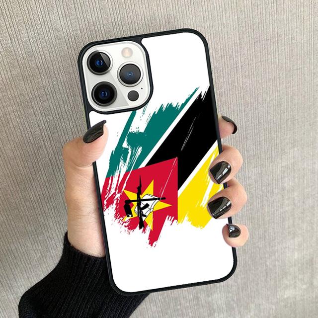 

Mozambique Flag Phone Case For iPhone 17 Air 16 15 14 plus 12 13 Pro max Soft Bumper Shell Cover coque iPhone 16pro
