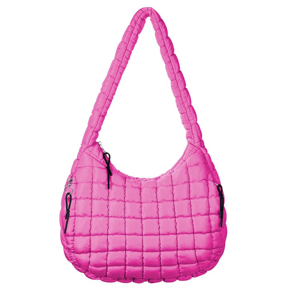 Wrinkled cloud bag, fashionable one shoulder hand-held dumpling bag, large capacity down cotton underarm women's bag.zwq