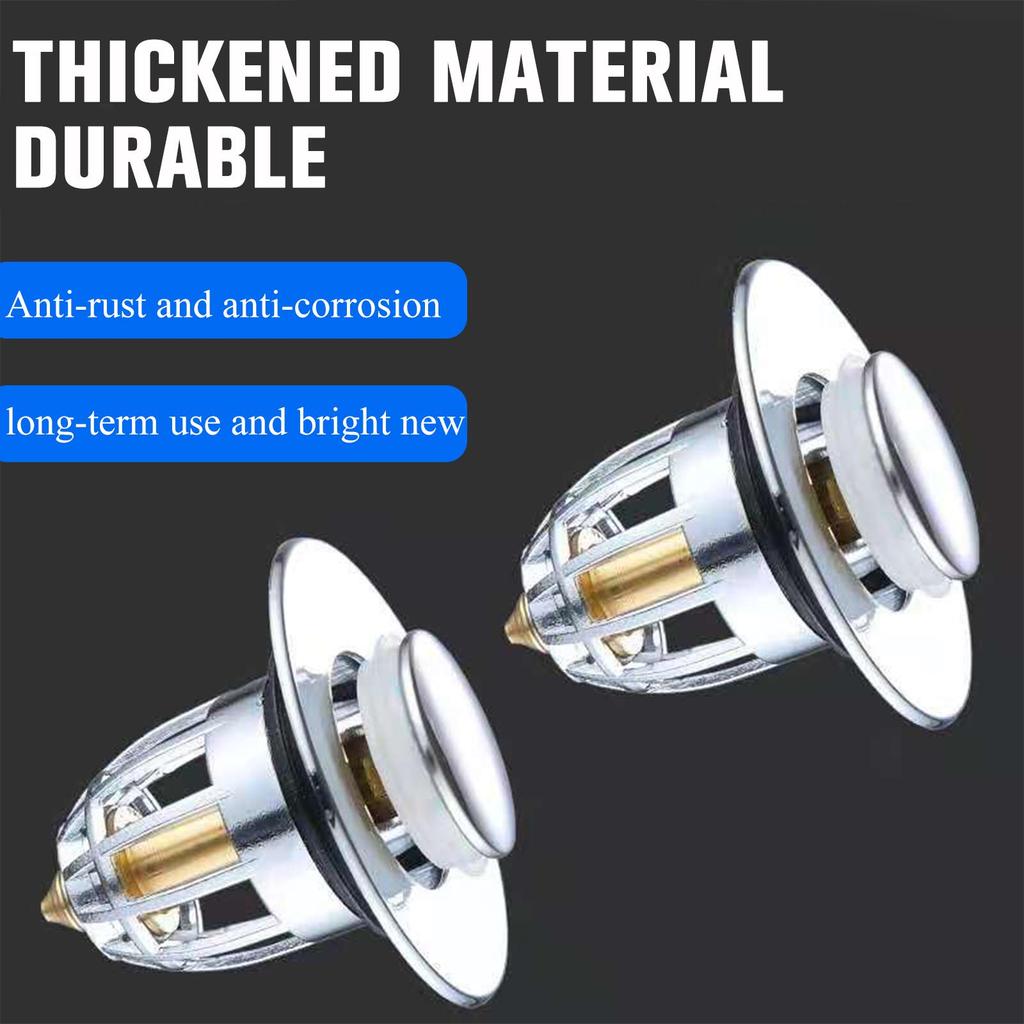 Universeller Waschbecken-Kern-Bounce-Abflussfilter, Badezimmer-Waschbecken-Stopfenstopfen