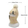 Casual Windproof Wool Knitted Hat Neck Warmer Thickened Ear Protection Hat Keep Warm Pompoms Hat for Women