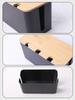 Cable Management Box with Wooden Lid Power Strip Organizer Desktop Wire Storage Box for Electrical Cord and Power Strip Cable Holder