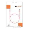 Câble Micro USB - KWMOBILE - Tressé - Nylon Rose - 1m - Chargeur Universel