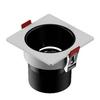 Double-Head Recessed Anti-Glare Square Spotlight with Deep Cup for Living Rooms