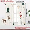 2pcs,Curtains Cute Christmas Tree Angel Reindeer Santa (3) Fashionable Popular Curtains Versatile Polyester Fabric Curtains All