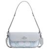 COACH Hailey Coated Canvas With Leather Crossbody Bag, Shoulder Bag Small Women's Blue CBJ18-SVNB9