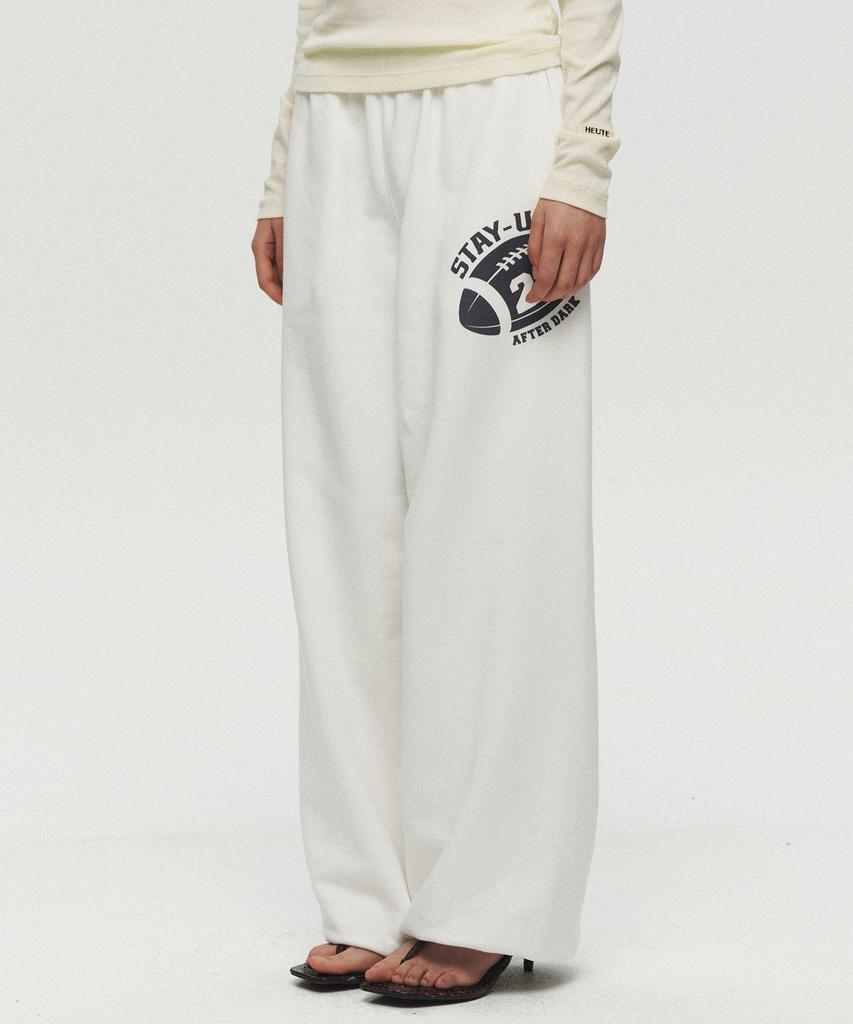 Hoite Stay Up Sweatpants (White)