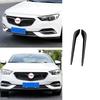 Front Grille Grill Ring Cover Trim Gloss Black 2PCS For Buick Regal 2017-2020