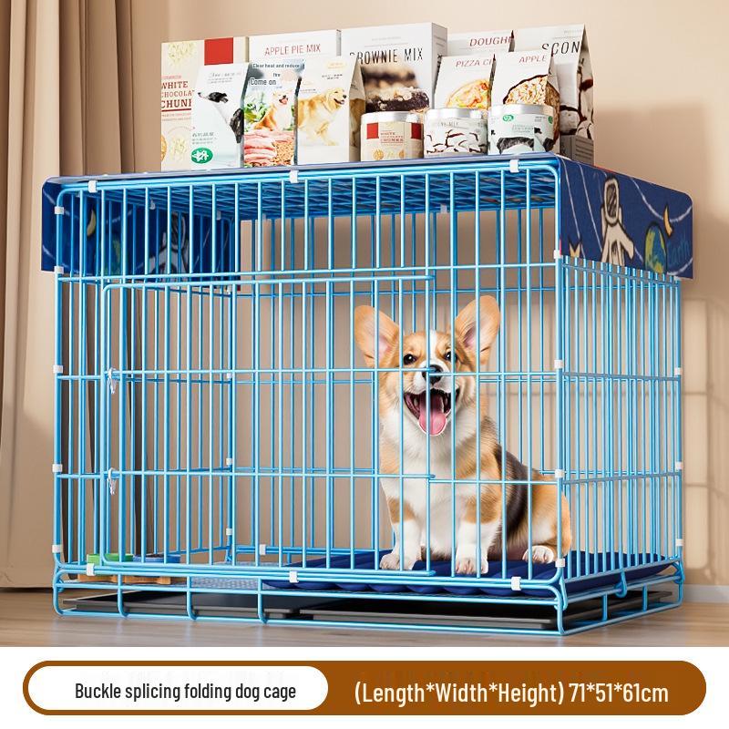 Indoor Pet Cage with Toilet for Small to Medium Dogs & Cats
