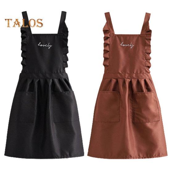 Kuchyňská zástěra Nastavitelná vlnitá hrana odolná proti nečistotám Užitečné ženy Muži Kuchyňská zástěra Šéfkuchař Pracovní oděvy Potřeby pro domácnost