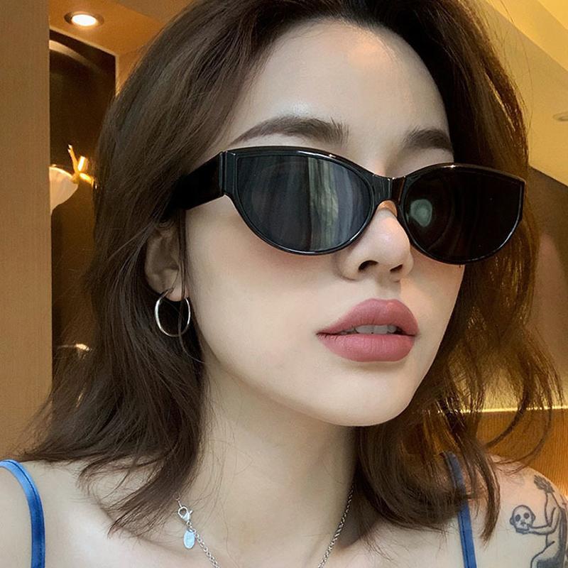 Square Sunglasses Oval Sun Glasses Trend Sunglasses Unisex Retro UV Proof Glasses Punk Street Trend Cool Eyeglass Shades