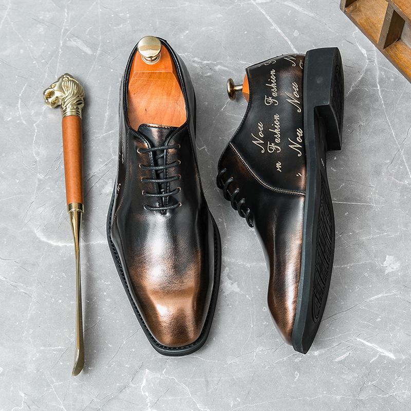 

Деловые оксфорды британские остроносые мужские туфли на шнуровке мужские кожаные туфли обувь ручной работы офисная обувь me 46 бронзовый