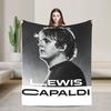 Super Soft Lewis Capaldi Tour 2026 Throw Blanket Premium Flannel Fleece Lightweight Bed Blanket Super Cozy Blankets All Season