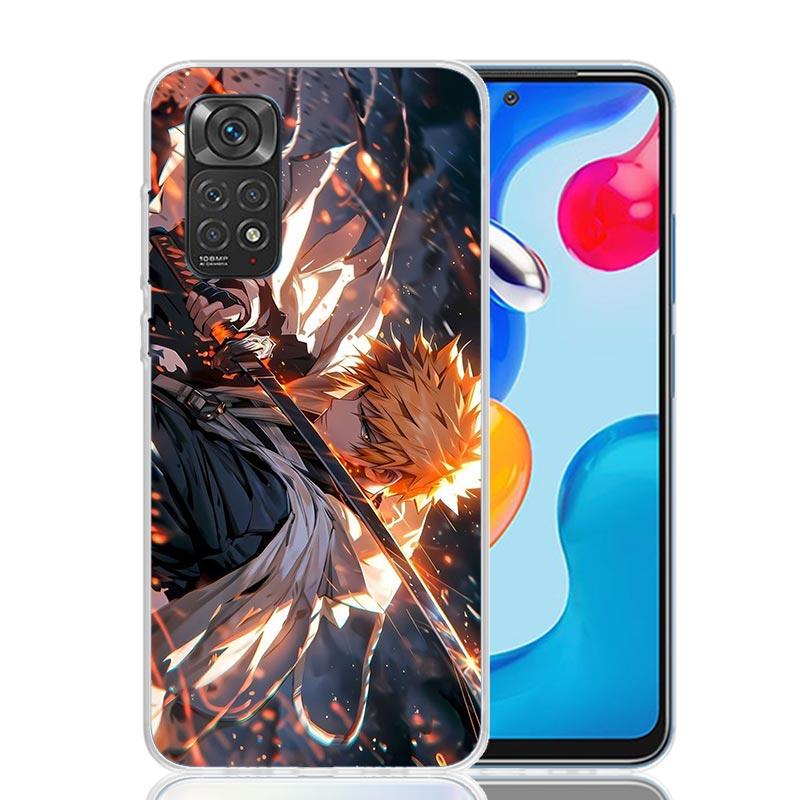 Kurosaki Ichigo Bleach Phone Case For Xiaomi Redmi Note 15 14 13 12S 12 Pro Plus 11S 11E 11 11T 10S 10 Art Soft Pattern Cover Re