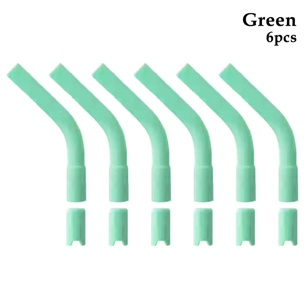 6Pcs Tea Coffee Juice Straw Head Drinkware Silicone Suction Nozzle  for 8mm Stainless Steel Straw