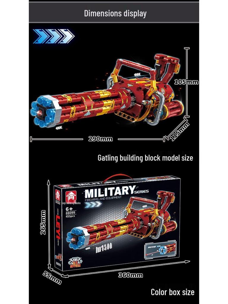 Lego-Compatible Building Block AK47 Rifle & Barrett Sniper Assembly Toy - Ideal Gift for Boys.