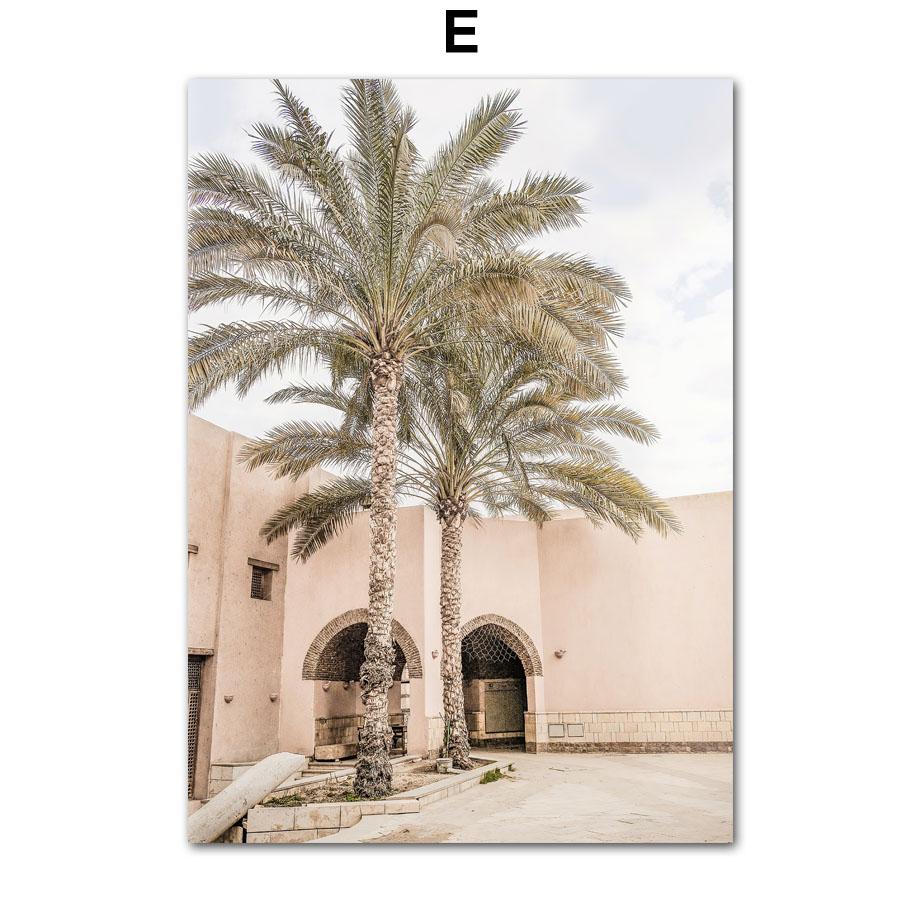 Islamic Church Koran Palm Plants Reed Posters And Prints Canvas Painting Modern Wall Art Pictures For Living Room Home Decor