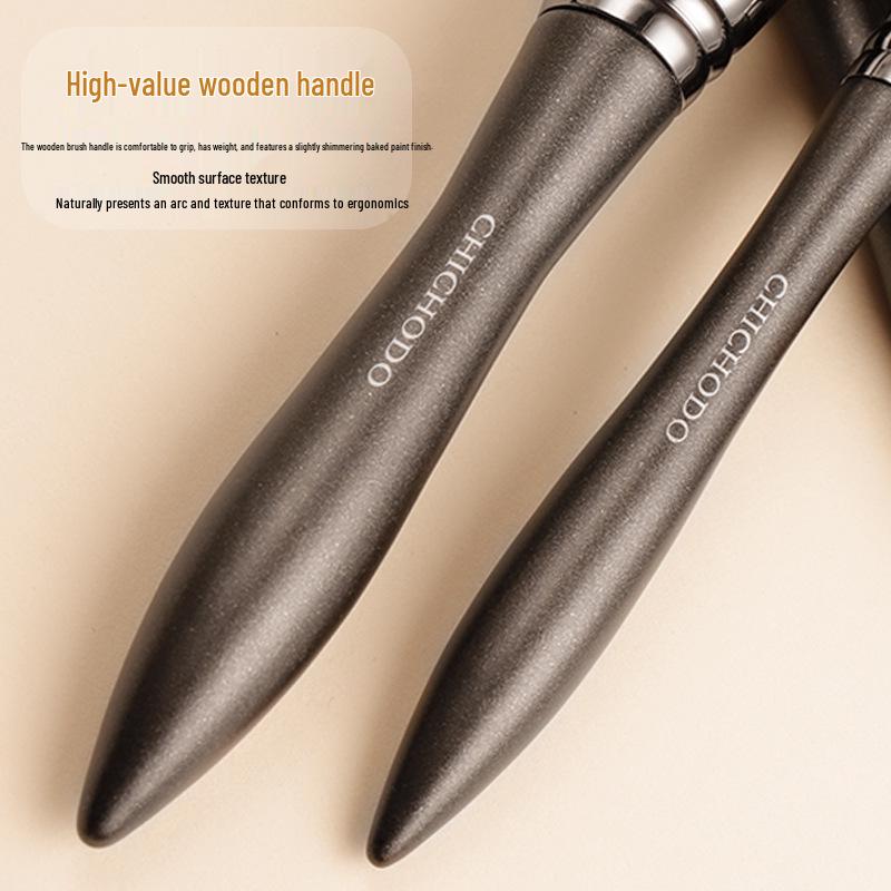 Natural Animal Hair Makeup Brush Set - Full Collection