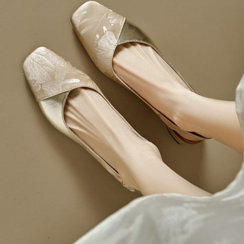 Modische Damen Sandalen Kleiderschuhe Mittlerer Absatz Hochzeits Sandalen Quadratische Spitze Prinzessinnen Schuhe Damen Slingback Damen Abendschuhe