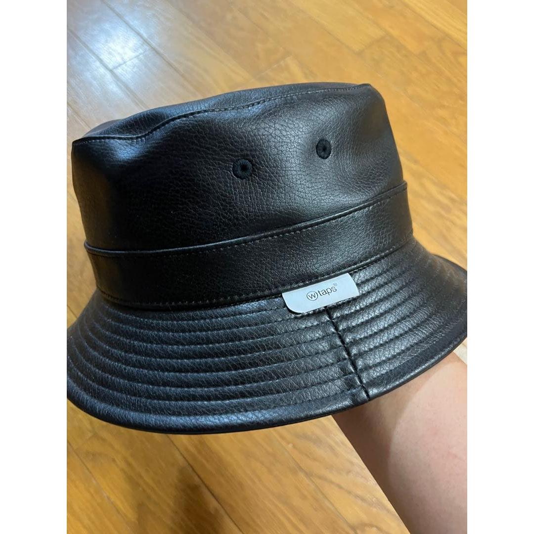 Used WTAPS leather bucket hat