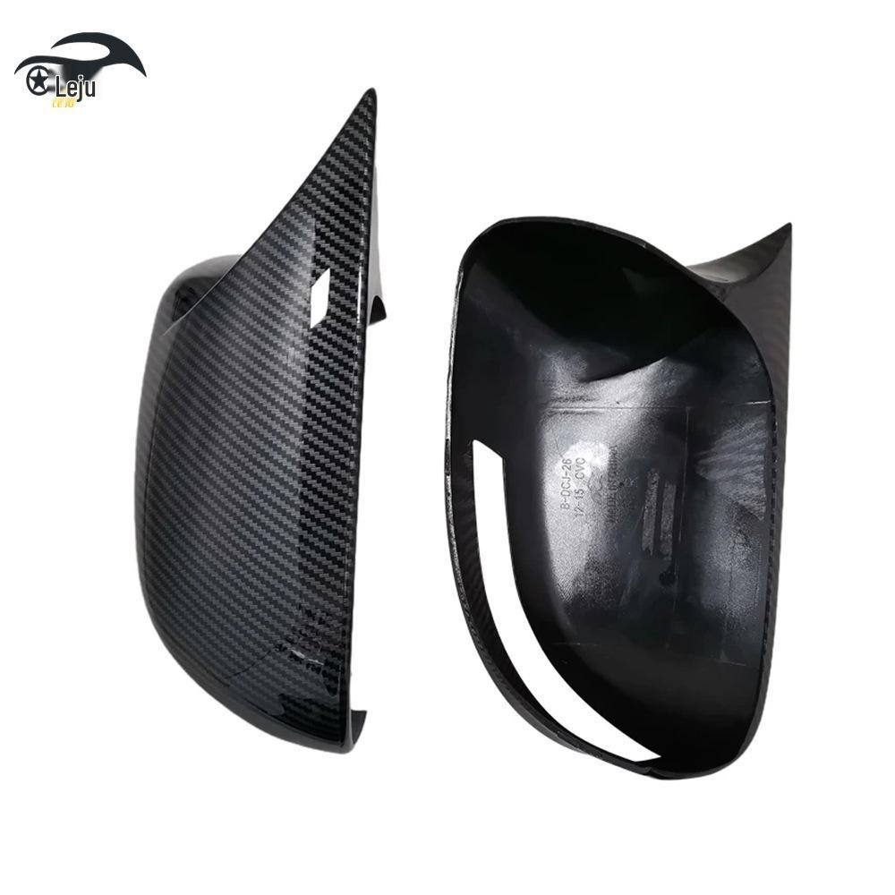 Horn-Shaped Glossy Black Rearview Mirror Covers for 2012-2015 Honda Civic 9th Gen - Adhesive Mod