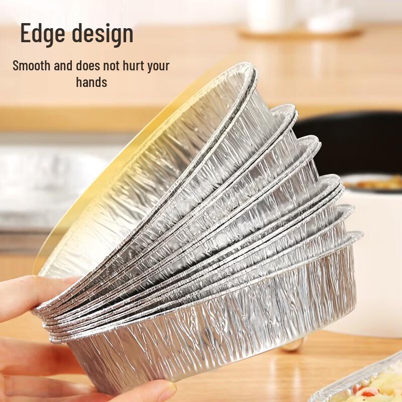 Meiliya 700ml Air Fryer Aluminum Foil Trays (10-pack)