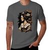 Vintage Japanese Geisha Retro Art Design Tshirt All Match Basic Short Sleeve Top