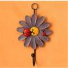 1Pcs Resin Flower Shape Hooks Wall Hangers Key Hat Towel Hooks For Home Kitchen Bathroom Cute Decoration Accessory Gadget