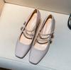 Spring and Fall New Korean Fashion High Heels Square and Mary Jane Women's Shoes