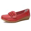 Lightweight Slip-On Loafers Casual Shoes Ladies Non-Slip Bean Nursing Walking Shoes Spring Flats Genuine Leather Moccasins Women