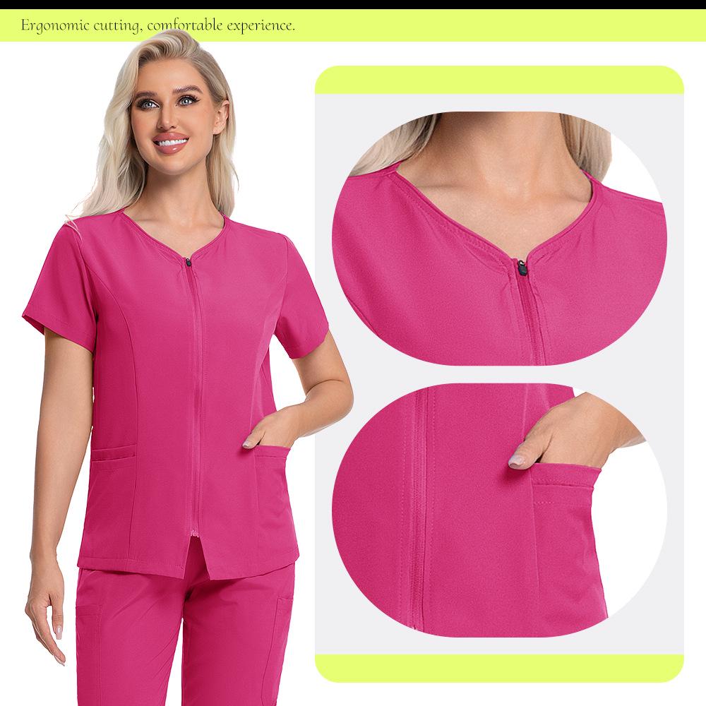 Women's Breathable Sweat-Absorbent Scrub Suit for Oral Hospital 