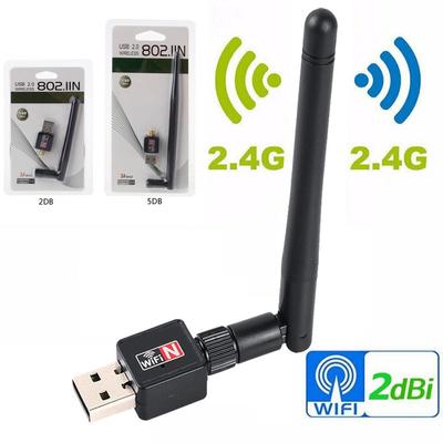 150M USB WLAN Adapter, 2DB/5DB Drahtloser Empfänger für Computer