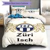 FC Luzern  Pattern Bedding Quilt Set Quilt Cover Pillowcase Home Decoration Birthday Gift (1 * duvet cover + 2 * pillowcase, without core)