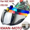 I70 Visor for HJC HJ31 Electroplated Windproof Dustproof Anti-uv Electroplated High Toughness Strength Sunscreen Helmet Visor