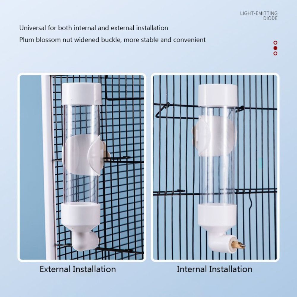 Hangable Birds Water Dispenser Firing Pin Pet Birds Water Bottle Birds Drinking Fountain  Mynah