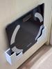 2pcs Wall-Mounted Weight Scale Storage Rack, Seamless Adhesive Installation, Space-Saving Bathroom Organizer