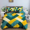 Pillowcase King Queen Twin Size with Colorful Geometry Duvet Cover Bedding Set for Bedroom 3D Printed Luxury Quilt Covers Tool
