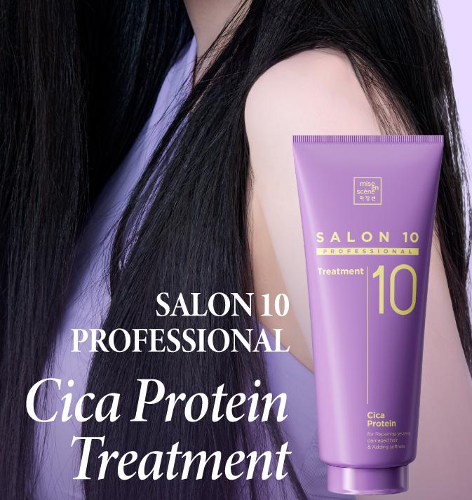 Miseenscene Salon10 Professional Cica Protein Treatment 300ml – Koreanische Haar-Reparaturbehandlung