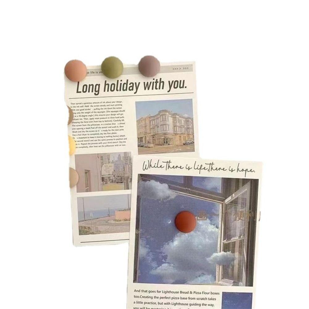 6pcs Frosted Refrigerator Magnets Mo Landi Magnetic Stickers Refrigerator Stickers  Photo Wall