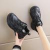 Fashion 2024 Luxury New Breathable Sports Casual Shoes for Women Thick-soled Lace-up Running Sneakers Fashionable and Versatile