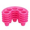 5pcs Rose Red 5-Hole Gel Soak Off Bowl Five Holes Nail UV Gel Removal Bowl  Finger Soaking Treatment