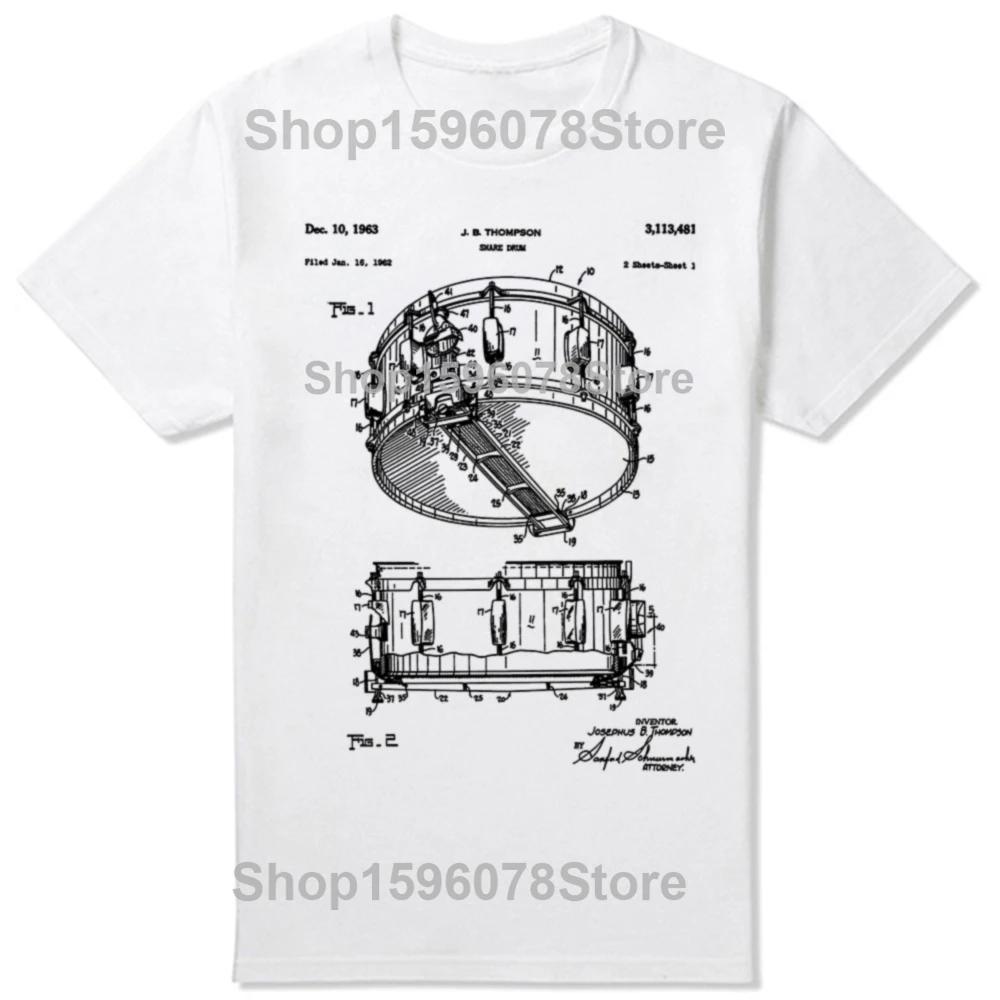 Funny Drummer Dad Like A Regular But Cooler T Shirts Men Cotton Humor Drum Father Tee Shirt Short Sleeve Unisex Loose Clothing